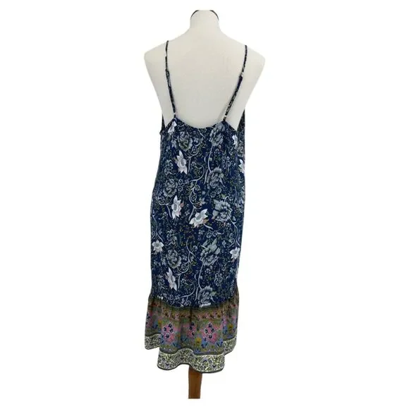 Women's Tank Top Dress XL Cupshe Blue Floral sundress - Picture 4 of 8